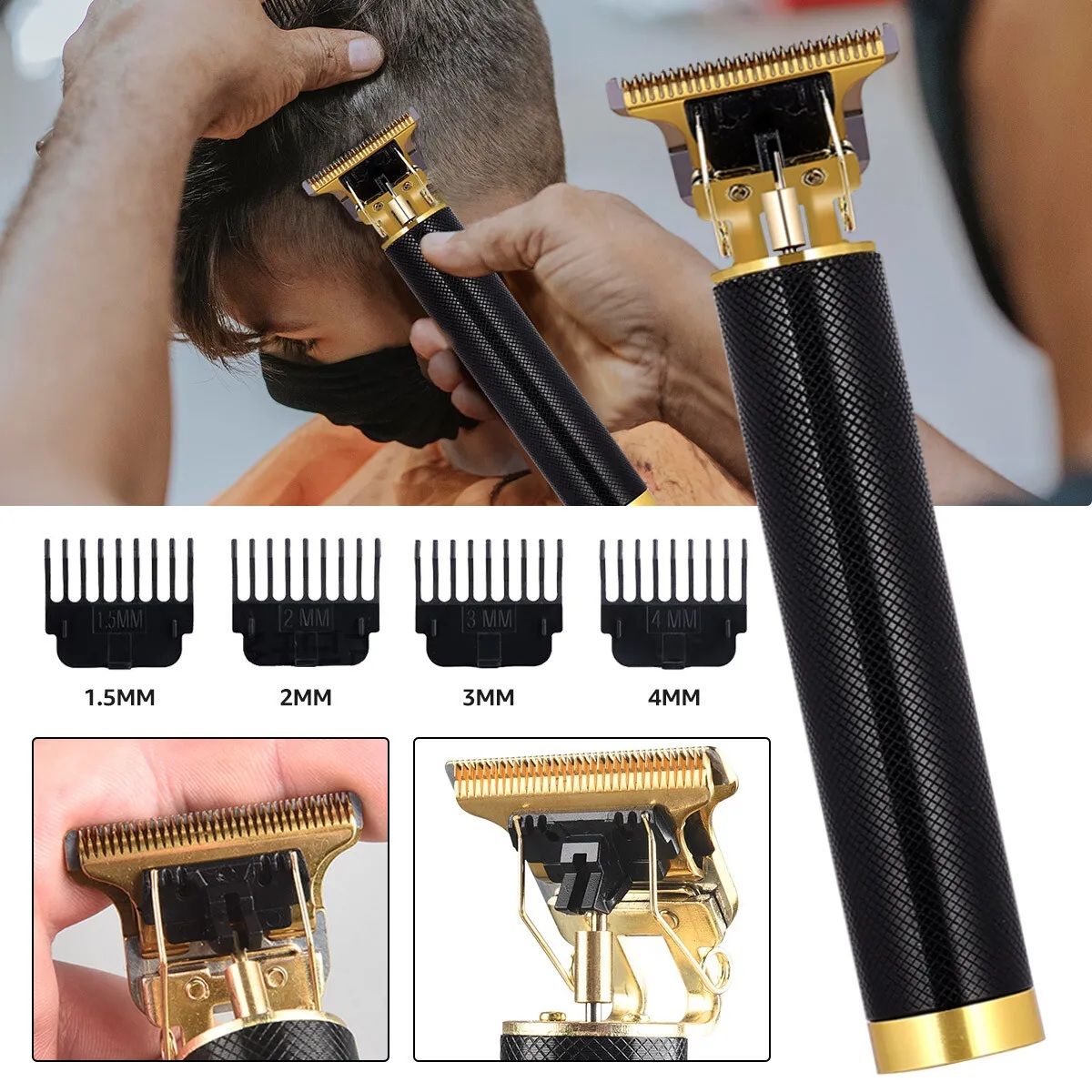 Black Color Rechargeable T9 Trimmer